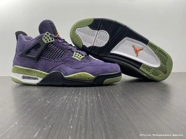 Official Maikesneakers WMNS Air 4 Jordan Purple AQ9129-500 Canyon 0530